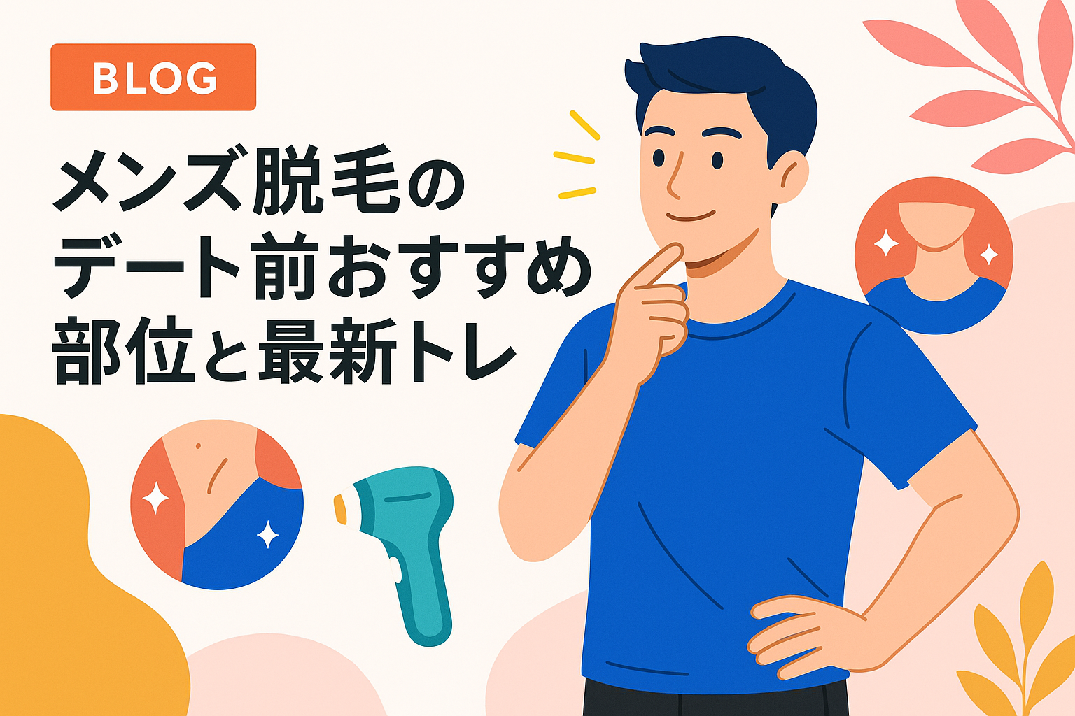 メンズ脱毛のデート前おすすめ部位と最新トレンド