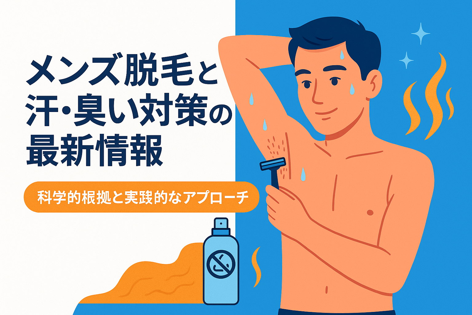 メンズ脱毛と汗・臭い対策の最新情報：科学的根拠と実践的なアプローチ