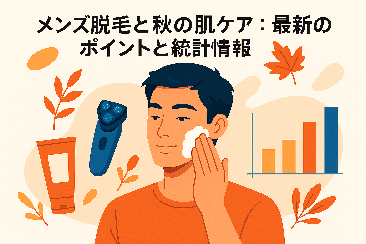 メンズ脱毛と秋の肌ケア：最新のポイントと統計情報