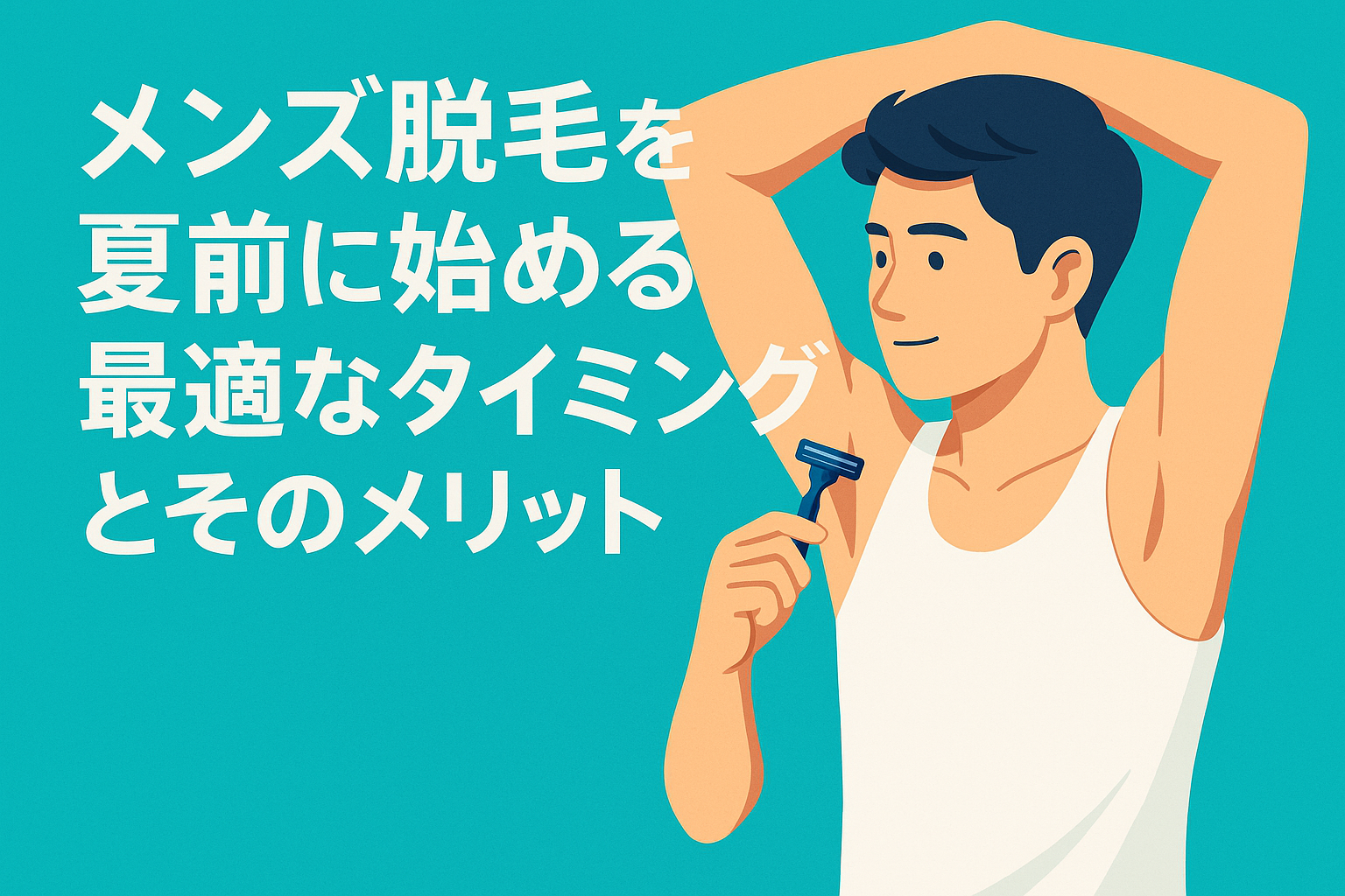 メンズ脱毛を夏前に始める最適なタイミングとそのメリット